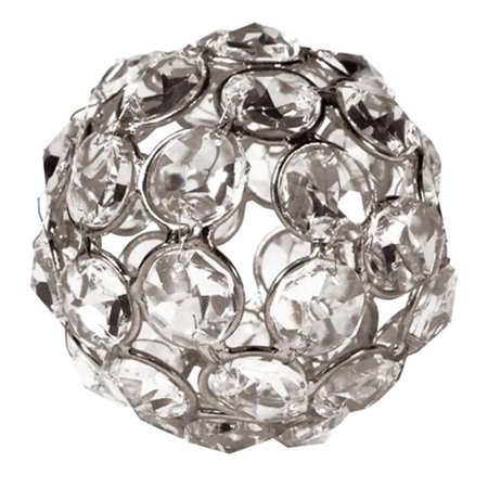 LEEBER Leeber 72862 Elegance Sparkle Ornament Crystal Beaded Ball; 2.5 in. 72862